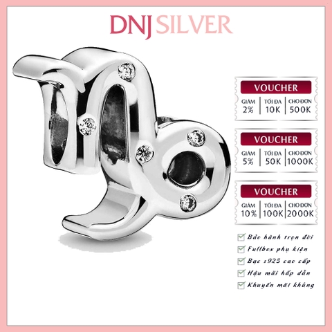 [Chính hãng] Charm bạc 925 cao cấp - Charm Sparkling Capricorn Zodiac thích hợp để mix vòng tay charm bạc cao cấp - DN6471