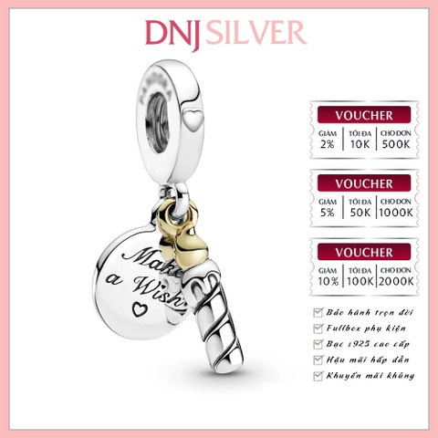 [Chính hãng] Charm bạc 925 cao cấp - Charm Two-tone Birthday Candle Dangle thích hợp để mix vòng tay charm bạc cao cấp - DN605