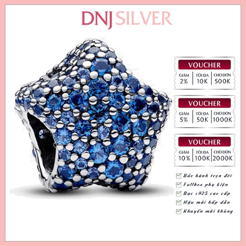 [Chính hãng] Charm bạc 925 cao cấp - Charm Bold Pavé Star thích hợp để mix vòng tay charm bạc cao cấp - DN572