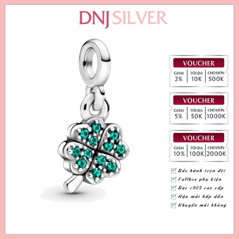 [Chính hãng] Charm bạc 925 cao cấp - Charm ME Four-leaf Clover Mini Dangle thích hợp để mix vòng tay charm bạc cao cấp - DN685