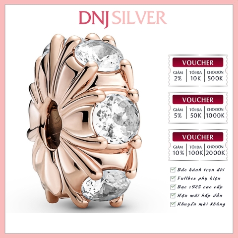 [Chính hãng] Charm bạc 925 cao cấp - Charm Long Pronged Sparkling Clip thích hợp để mix vòng tay charm bạc cao cấp - DN549