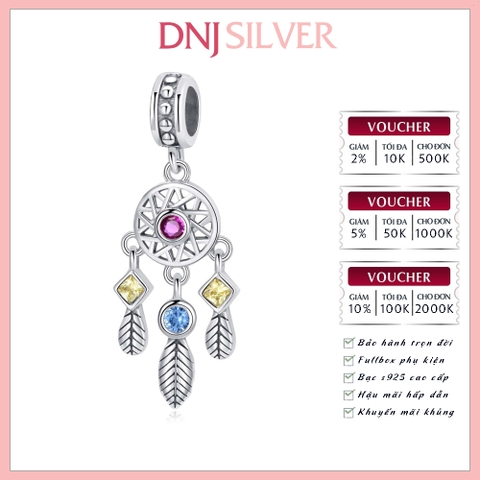 [Chính hãng] Charm bạc 925 cao cấp - Charm Dream Catcher Dangle Bead thích hợp để mix vòng tay charm bạc cao cấp - DN690