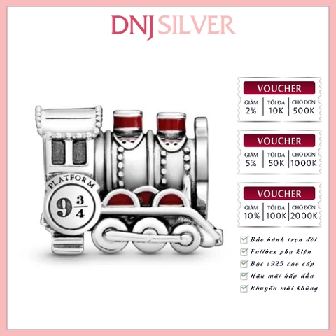 [Chính hãng] Charm bạc 925 cao cấp - Charm Harry Potter, Hogwarts Express Train thích hợp để mix vòng tay charm bạc cao cấp - DN534