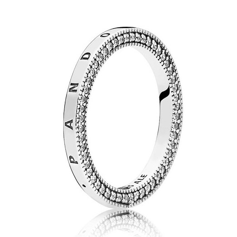 Nhẫn nữ bạc S925 xi bạch kim cao cấp - Mã DT015
