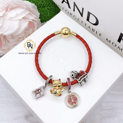 Vòng tay bạc S925, vòng tay charm thời trang phong thủy mã VDN0207