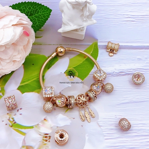 Vòng tay bạc S925, vòng tay charm thời trang phong thủy mã VDN0195
