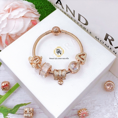 Vòng tay bạc S925, vòng tay charm thời trang phong thủy mã VDN0175