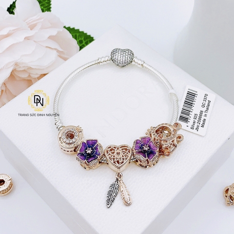 Vòng tay bạc S925, vòng tay charm thời trang phong thủy mã VDN0066