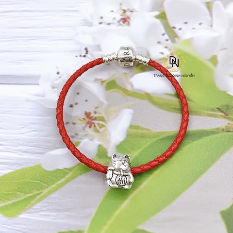 Vòng tay bạc S925, vòng tay charm thời trang phong thủy mã VDN0118