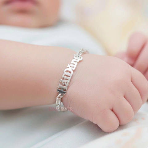 Lắc Bạc Cho Bé Yêu - Vòng Bạc Làm Theo Yêu Cầu - LBCBY0002