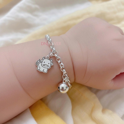 Lắc Bạc Cho Bé Yêu - Vòng Bạc Làm Theo Yêu Cầu - LBCBY0005