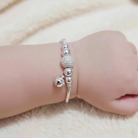 Lắc Bạc Cho Bé Yêu - Vòng Bạc Làm Theo Yêu Cầu - LBCBY0006