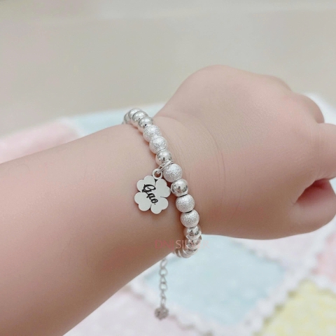 Lắc Bạc Cho Bé Yêu - Vòng Bạc Làm Theo Yêu Cầu - LBCBY0008