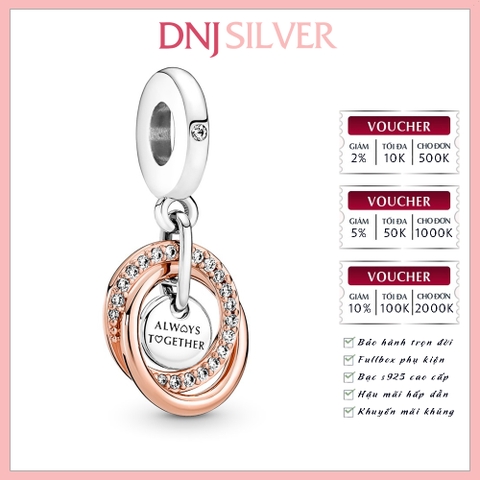 [Chính hãng] Charm bạc 925 cao cấp - Charm Family Always Encircled Dangle thích hợp để mix vòng tay charm bạc cao cấp - DN090