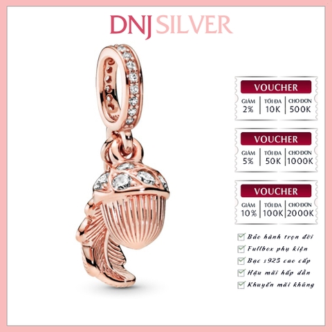 [Chính hãng] Charm bạc 925 cao cấp - Charm Acorn & Leaf Dangle thích hợp để mix vòng tay charm bạc cao cấp - DN193