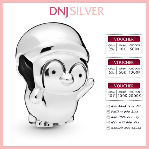 [Chính hãng] Charm bạc 925 cao cấp - Charm Christmas Penguin thích hợp để mix vòng tay charm bạc cao cấp - DN429