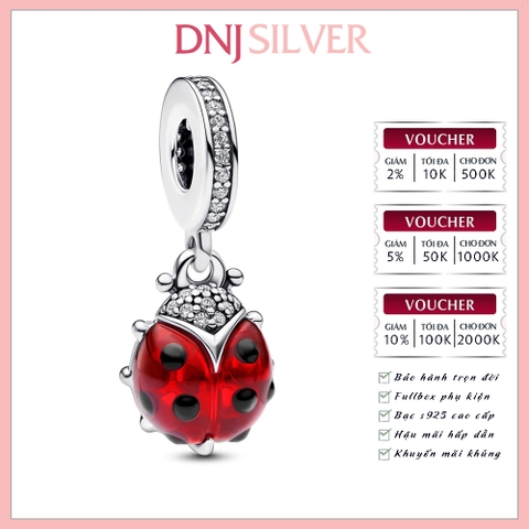 [Chính hãng] Charm bạc 925 cao cấp - Charm Red Ladybird Dangle thích hợp để mix vòng tay charm bạc cao cấp - DN482