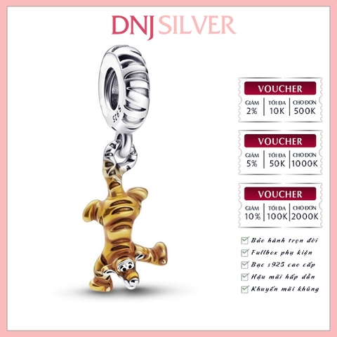 [Chính hãng] Charm bạc 925 cao cấp - Charm Disney Winnie the Pooh Tigger Dangle thích hợp để mix vòng tay charm bạc cao cấp - DN505