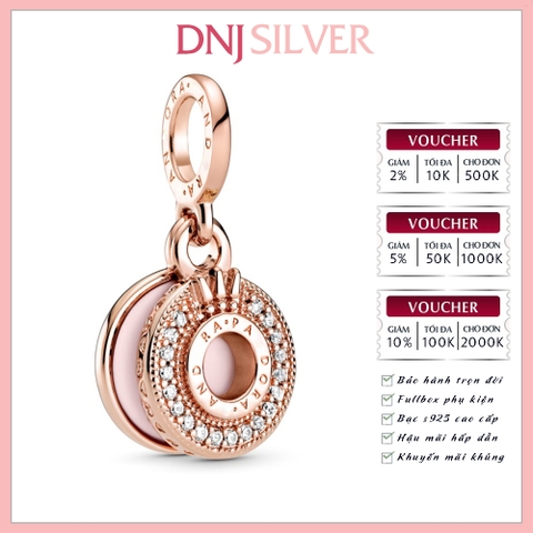 [Chính hãng] Charm bạc 925 cao cấp - Charm Sparkling Pavé Crown O Dangle thích hợp để mix vòng tay charm bạc cao cấp - DN025