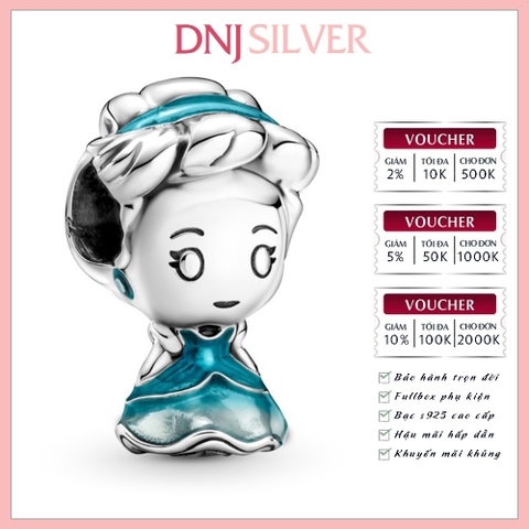 [Chính hãng] Charm bạc 925 cao cấp - Charm Disney Cinderella thích hợp để mix vòng tay charm bạc cao cấp - DN073