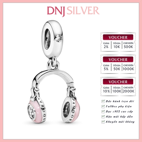 [Chính hãng] Charm bạc 925 cao cấp - Charm Headphones Dangle thích hợp để mix vòng tay charm bạc cao cấp - DN134