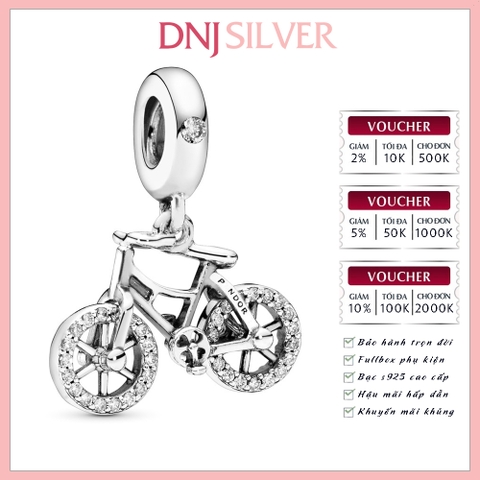 [Chính hãng] Charm bạc 925 cao cấp - Charm Bicycle Dangle thích hợp để mix vòng tay charm bạc cao cấp - DN117