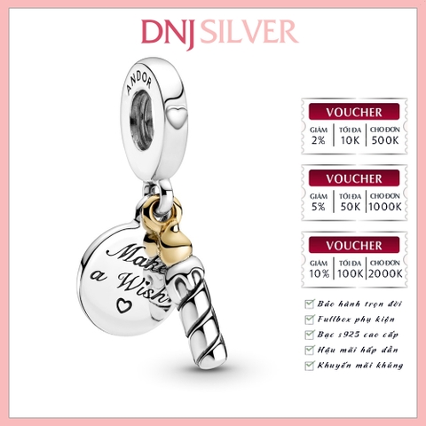 [Chính hãng] Charm bạc 925 cao cấp - Charm Two-tone Birthday Candle Dangle thích hợp để mix vòng tay charm bạc cao cấp - DN158