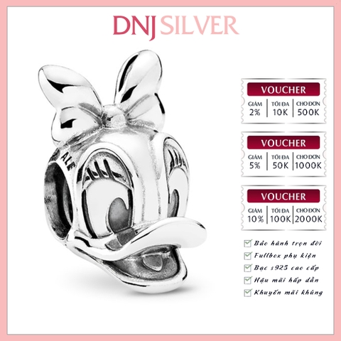 [Chính hãng] Charm bạc 925 cao cấp - Charm Disney, Daisy Duck Portrait thích hợp để mix vòng tay charm bạc cao cấp - DN426