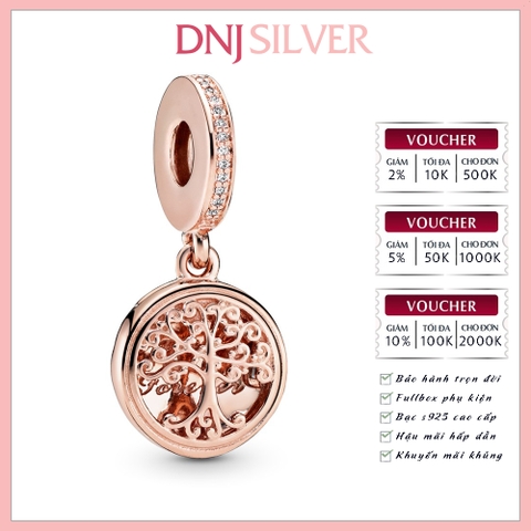 [Chính hãng] Charm bạc 925 cao cấp - Charm Family Forever Dangle thích hợp để mix vòng tay charm bạc cao cấp - DN113