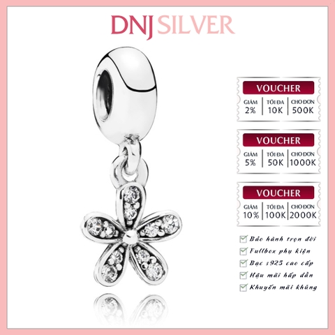 [Chính hãng] Charm bạc 925 cao cấp - Charm Daisy Silver thích hợp để mix vòng tay charm bạc cao cấp - DN440