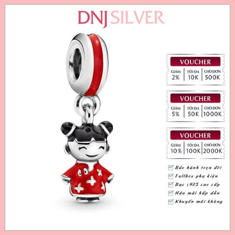 [Chính hãng] Charm bạc 925 cao cấp - Charm Chinese Doll thích hợp để mix vòng tay charm bạc cao cấp - DN463