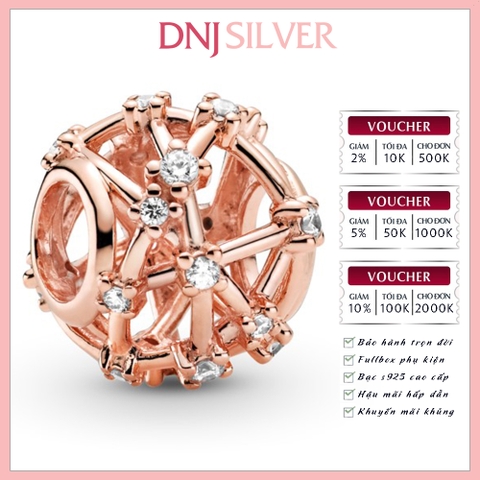 [Chính hãng] Charm bạc 925 cao cấp - Charm Openwork Star Constellations thích hợp để mix vòng tay charm bạc cao cấp - DN164