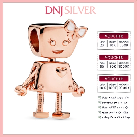[Chính hãng] Charm bạc 925 cao cấp - Charm Bella Bot thích hợp để mix vòng tay charm bạc cao cấp - DN122