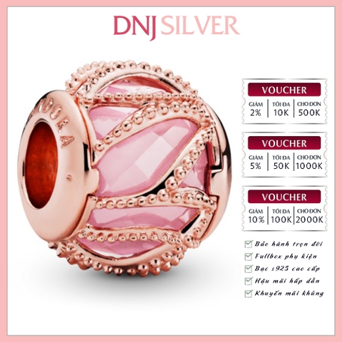 [Chính hãng] Charm bạc 925 cao cấp - Charm  Pink Intertwining thích hợp để mix vòng tay charm bạc cao cấp - DN196