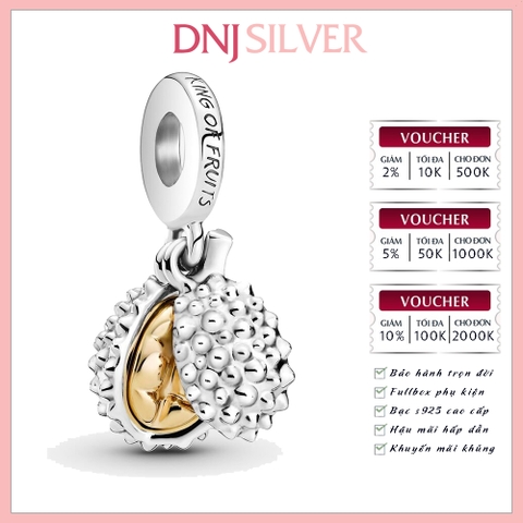 [Chính hãng] Charm bạc 925 cao cấp - Charm Durian Fruit Dangle thích hợp để mix vòng tay charm bạc cao cấp - DN005