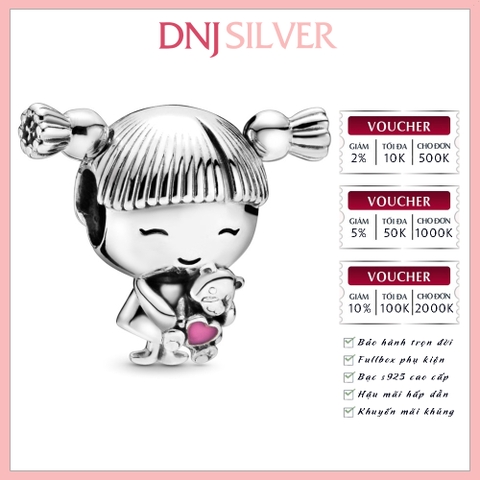 [Chính hãng] Charm bạc 925 cao cấp - Charm Little Girl thích hợp để mix vòng tay charm bạc cao cấp - DN214