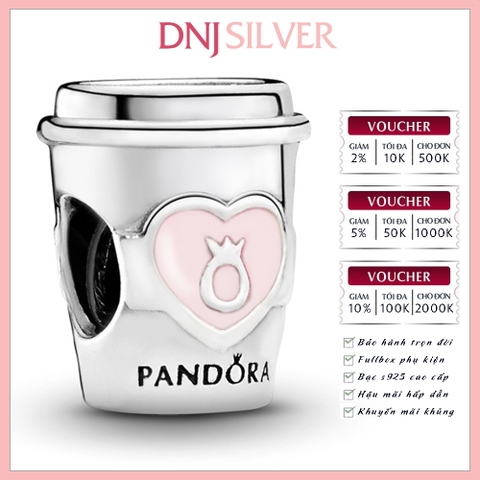[Chính hãng] Charm bạc 925 cao cấp - Charm Take a Break Coffee Cup thích hợp để mix vòng tay charm bạc cao cấp - DN240