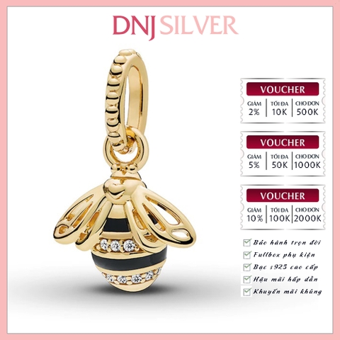 [Chính hãng] Charm bạc 925 cao cấp - Charm Queen Bee thích hợp để mix vòng tay charm bạc cao cấp - DN300