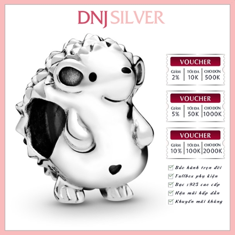 [Chính hãng] Charm bạc 925 cao cấp - Charm Nino the Hedgehog thích hợp để mix vòng tay charm bạc cao cấp - DN211