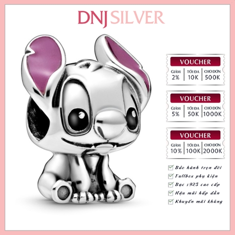 [Chính hãng] Charm bạc 925 cao cấp - Charm Disney Lilo & Stitch thích hợp để mix vòng tay charm bạc cao cấp - DN235