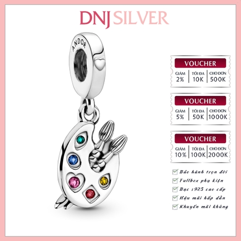 [Chính hãng] Charm bạc 925 cao cấp - Charm Artist's Palette Dangle thích hợp để mix vòng tay charm bạc cao cấp - DN163