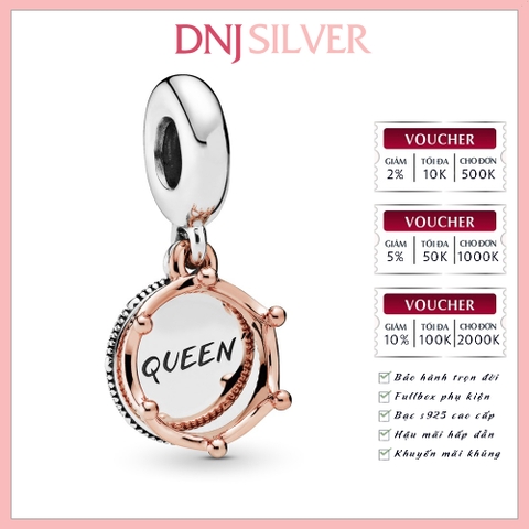 [Chính hãng] Charm bạc 925 cao cấp - Charm Queen & Regal Crown Dangle thích hợp để mix vòng tay charm bạc cao cấp - DN236