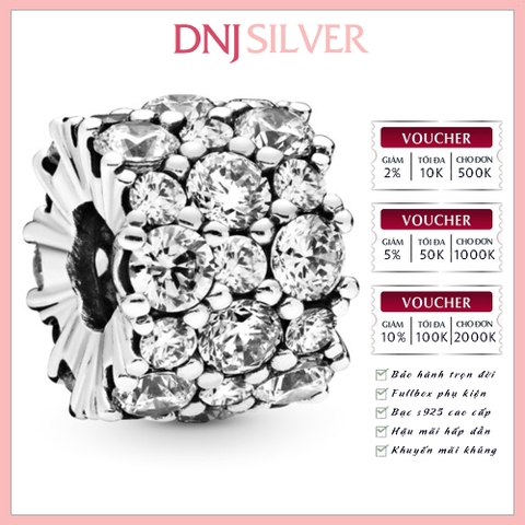 [Chính hãng] Charm bạc 925 cao cấp - Charm Clear Sparkle thích hợp để mix vòng tay charm bạc cao cấp - DN177