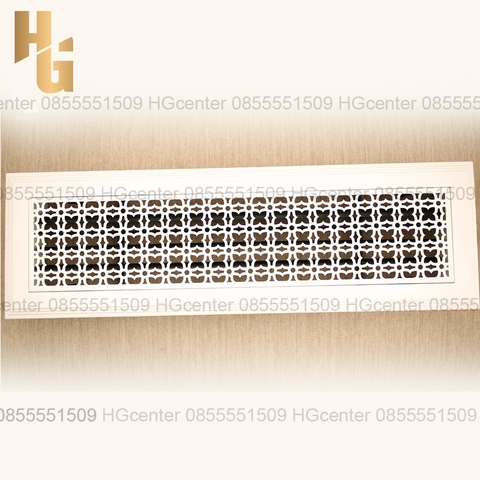Cửa gió hút khí hình chữ nhật màu trắng Mã N01