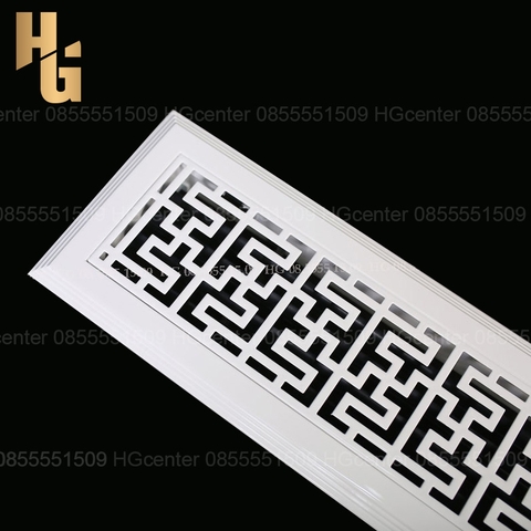 Cửa gió điều hòa chữ nhật màu trắng mã N49 (Đặt hàng)