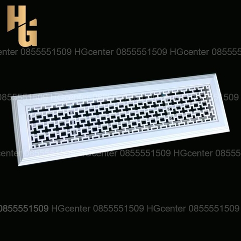 Cửa hút khí hình chữ nhật màu trắng mã N06