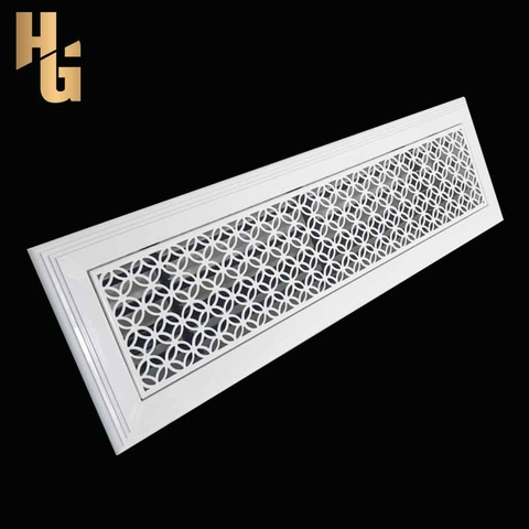 Cửa gió điều hoà chữ nhật màu trắng Mã N04