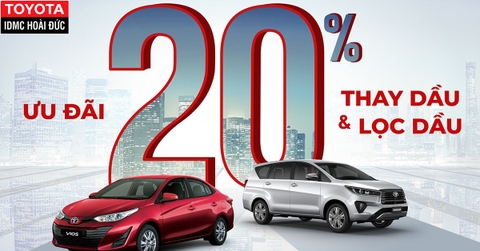 THAY DẦU VÀ LỌC DẦU CHO XE - ƯU ĐÃI LÊN TỚI  20%