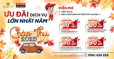 ƯU ĐÃI DỊCH VỤ LỚN NHẤT NĂM CHÀO THU 2025