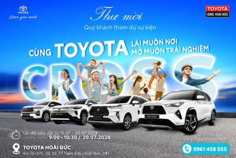 LỄ TRƯNG BÀY VÀ LÁI THỬ CÁC XE TOYOTA CROSS
